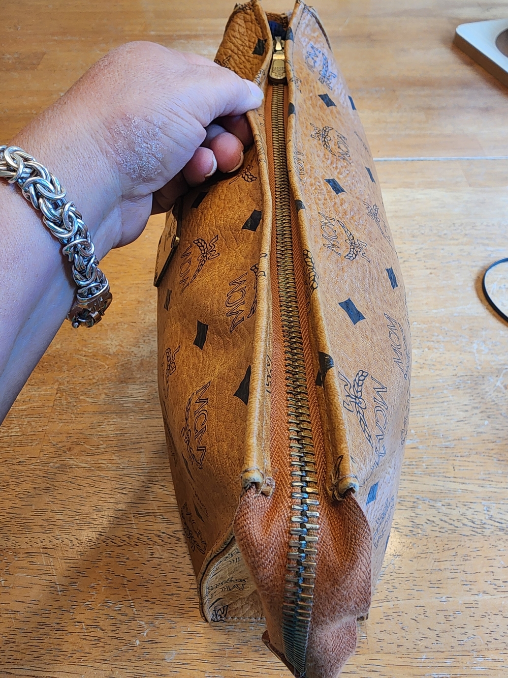 vintage MCM Mode Creation Munich Visetos cognac monogram clutch - Picture 16 of 16